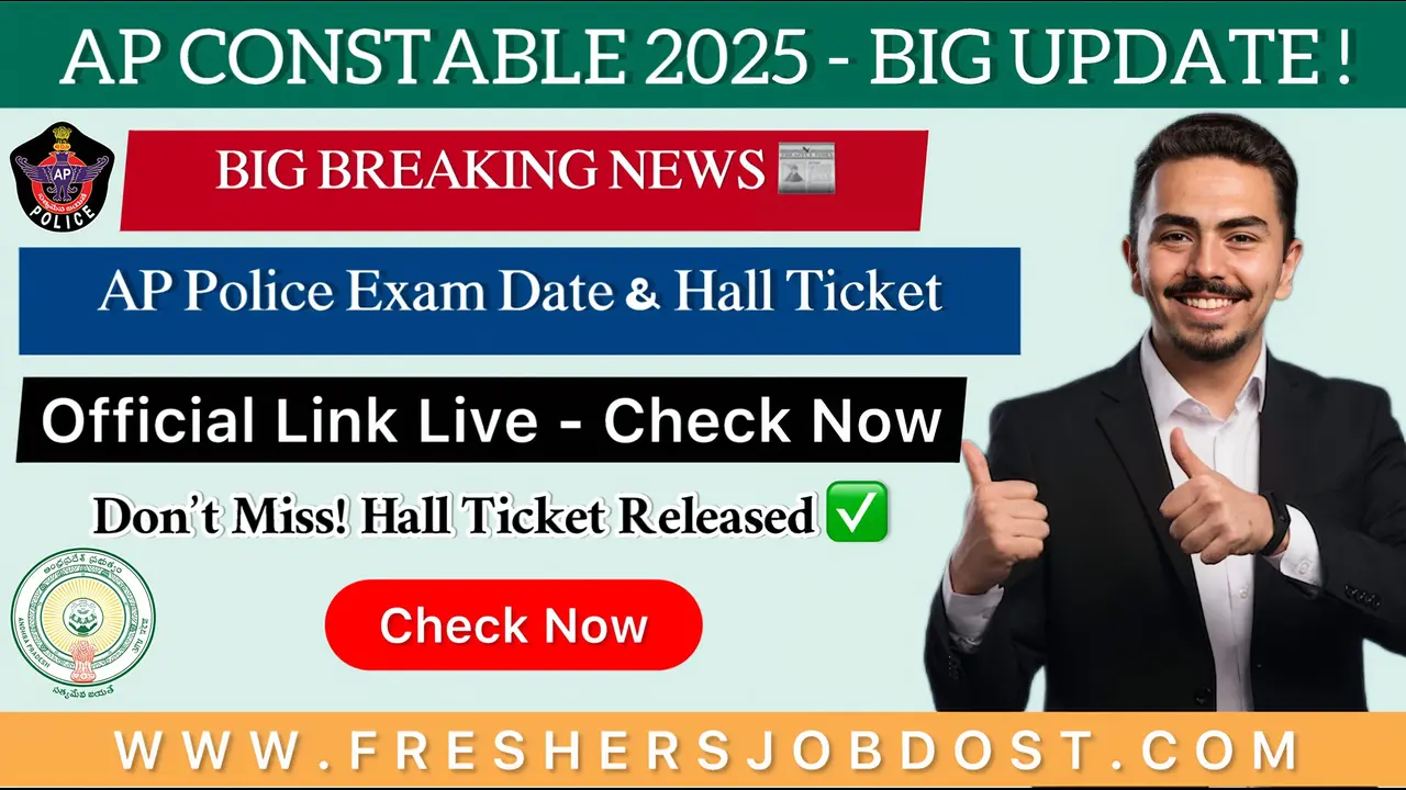 AP Police Constable Hall Ticket 2025
