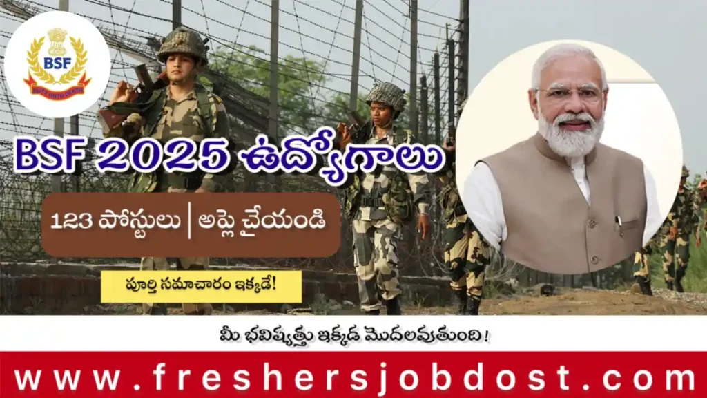 BSF Recruitment 2025 – 123 Constable and Head Constable Vacancies