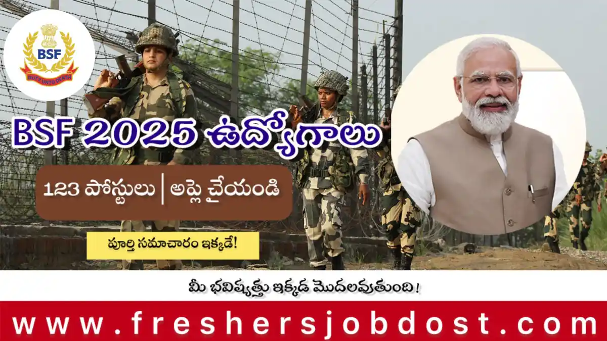 BSF Recruitment 2025 – 123 Constable and Head Constable Vacancies