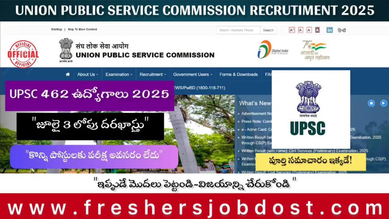 UPSC Assistant Chemist Vacancy 2025
